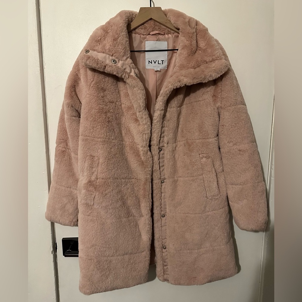 NVLT Women's Pink Puffer Coat Size Small